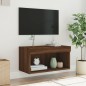 vidaXL Mueble para TV con luces LED roble marrón 60x30x30 cm vidaXL Mueble para TV con luces LED roble marrón 60x30x30 cm