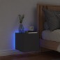 vidaXL Mueble de TV de pared con luces LED negro 30,5x35x30 cm vidaXL Mueble de TV de pared con luces LED negro 30,5x35x30 cm
