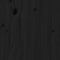 vidaXL Cabecero de cama madera maciza de pino negro 145,5x4x100 cm