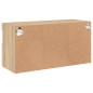 vidaXL Mueble de TV de pared con luces LED roble Sonoma 80x30x40 cm vidaXL Mueble de TV de pared con luces LED roble Sonoma 80x30x40 cm