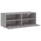 vidaXL Mueble de pared TV madera de ingeniería Sonoma gris 80x30x30 cm vidaXL Mueble de pared TV madera de ingeniería Sonoma gris 80x30x30 cm