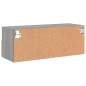 vidaXL Mueble de pared TV madera de ingeniería Sonoma gris 80x30x30 cm vidaXL Mueble de pared TV madera de ingeniería Sonoma gris 80x30x30 cm