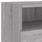 vidaXL Mueble de pared TV madera de ingeniería Sonoma gris 80x30x30 cm vidaXL Mueble de pared TV madera de ingeniería Sonoma gris 80x30x30 cm