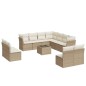 vidaXL Set de sofás de jardín 12 pzas y cojines ratán sintético marrón vidaXL Set de sofás de jardín 12 pzas y cojines ratán sintético marrón