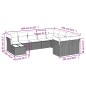 vidaXL Set de sofás de jardín 10 pzas con cojines ratán sintético gris vidaXL Set de sofás de jardín 10 pzas con cojines ratán sintético gris