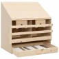 vidaXL Ponedero para gallinas 2 compartimentos madera pino 63x40x65 cm vidaXL Ponedero para gallinas 2 compartimentos madera pino 63x40x65 cm