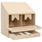 vidaXL Ponedero para gallinas 2 compartimentos madera pino 63x40x65 cm vidaXL Ponedero para gallinas 2 compartimentos madera pino 63x40x65 cm