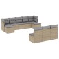 vidaXL Juego de sofás jardín con cojines beige 10 pzas ratán sintético vidaXL Juego de sofás jardín con cojines beige 10 pzas ratán sintético