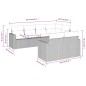 vidaXL Set de comedor de jardín 7 pzas y cojines ratán sintético negro vidaXL Set de comedor de jardín 7 pzas y cojines ratán sintético negro