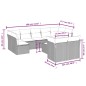 vidaXL Set de sofás de jardín 10 pzas cojines ratán sintético negro vidaXL Set de sofás de jardín 10 pzas cojines ratán sintético negro