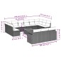 vidaXL Set de sofás de jardín 14 pzas con cojines ratán sintético gris vidaXL Set de sofás de jardín 14 pzas con cojines ratán sintético gris