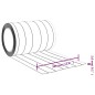 vidaXL Tira de cortina para puertas PVC transparente 300x2,6 mm 25 m vidaXL Tira de cortina para puertas PVC transparente 300x2,6 mm 25 m