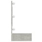 vidaXL Mueble con espejo y LED color gris hormigón 90x31,5x62 cm vidaXL Mueble con espejo y LED color gris hormigón 90x31,5x62 cm