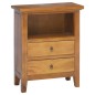 vidaXL Mesita de noche madera maciza de caoba 60x30x75 cm vidaXL Mesita de noche madera maciza de caoba 60x30x75 cm