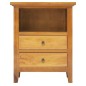 vidaXL Mesita de noche madera maciza de caoba 60x30x75 cm vidaXL Mesita de noche madera maciza de caoba 60x30x75 cm