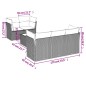 vidaXL Juego de sofás jardín con cojines 6 pzas ratán sintético beige vidaXL Juego de sofás jardín con cojines 6 pzas ratán sintético beige