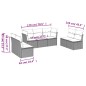 vidaXL Set sofás de jardín 7 piezas y cojines ratán sintético beige vidaXL Set sofás de jardín 7 piezas y cojines ratán sintético beige