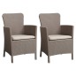 Allibert Sillas de jardín 2 unidades Miami capuchino Allibert Sillas de jardín 2 unidades Miami capuchino
