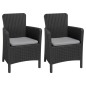 Allibert Silla de comedor de jardín 2 uds Trenton gris grafito Allibert Silla de comedor de jardín 2 uds Trenton gris grafito