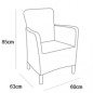 Allibert Silla de comedor de jardín 2 uds Trenton gris grafito Allibert Silla de comedor de jardín 2 uds Trenton gris grafito