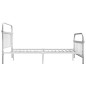 vidaXL Estructura de cama de metal blanco 160x200 cm vidaXL Estructura de cama de metal blanco 160x200 cm