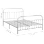 vidaXL Estructura de cama de metal blanco 160x200 cm vidaXL Estructura de cama de metal blanco 160x200 cm