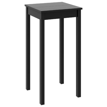 vidaXL Mesa alta de bar negra de MDF 55x55x107 cm 