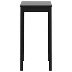 vidaXL Mesa alta de bar negra de MDF 55x55x107 cm 
