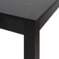 vidaXL Mesa alta de bar negra de MDF 55x55x107 cm 