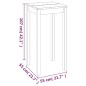 vidaXL Mesa alta de bar negra de MDF 55x55x107 cm 