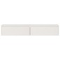 vidaXL Armario de pared 2 uds madera maciza de pino blanco 100x30x35cm vidaXL Armario de pared 2 uds madera maciza de pino blanco 100x30x35cm