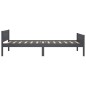 vidaXL Estructura de cama de madera maciza de pino gris 90x200 cm vidaXL Estructura de cama de madera maciza de pino gris 90x200 cm