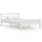 vidaXL Estructura de cama de madera maciza de pino blanca 90x200 cm vidaXL Estructura de cama de madera maciza de pino blanca 90x200 cm