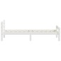 vidaXL Estructura de cama de madera maciza de pino blanca 90x200 cm vidaXL Estructura de cama de madera maciza de pino blanca 90x200 cm