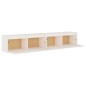 vidaXL Armario de pared 2 uds madera maciza de pino blanco 100x30x35cm vidaXL Armario de pared 2 uds madera maciza de pino blanco 100x30x35cm