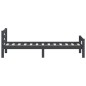 vidaXL Estructura de cama madera maciza pino gris oscuro 90x200 cm vidaXL Estructura de cama madera maciza pino gris oscuro 90x200 cm