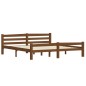 vidaXL Estructura de cama madera maciza pino marrón miel 180x200 cm