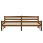 vidaXL Estructura de cama madera maciza pino marrón miel 180x200 cm