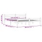 vidaXL Estructura de cama madera maciza pino marrón miel 180x200 cm