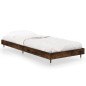 vidaXL Estructura de cama madera contrachapada roble humo 75x190 cm vidaXL Estructura de cama madera contrachapada roble humo 75x190 cm