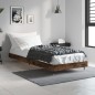 vidaXL Estructura de cama madera contrachapada roble humo 75x190 cm vidaXL Estructura de cama madera contrachapada roble humo 75x190 cm