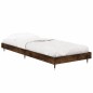 vidaXL Estructura de cama madera contrachapada roble humo 75x190 cm vidaXL Estructura de cama madera contrachapada roble humo 75x190 cm