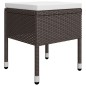 vidaXL Juego de comedor de jardín de 5 piezas marrón