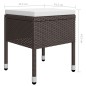 vidaXL Juego de comedor de jardín de 5 piezas marrón