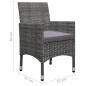 vidaXL Juego de comedor de jardín de 5 piezas gris vidaXL Juego de comedor de jardín de 5 piezas gris