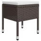 vidaXL Juego de comedor de jardín de 5 piezas marrón vidaXL Juego de comedor de jardín de 5 piezas marrón