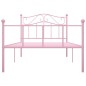 vidaXL Estructura de cama metal rosa 100x200 cm vidaXL Estructura de cama metal rosa 100x200 cm