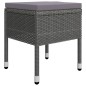 vidaXL Juego de comedor de jardín de 5 piezas gris vidaXL Juego de comedor de jardín de 5 piezas gris