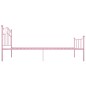 vidaXL Estructura de cama metal rosa 100x200 cm vidaXL Estructura de cama metal rosa 100x200 cm