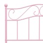 vidaXL Estructura de cama metal rosa 100x200 cm vidaXL Estructura de cama metal rosa 100x200 cm
